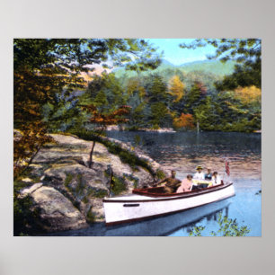 Poster Baie de paradis de George New York de lac