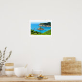 Poster baie de Portelet, Jersey (Cuisine)