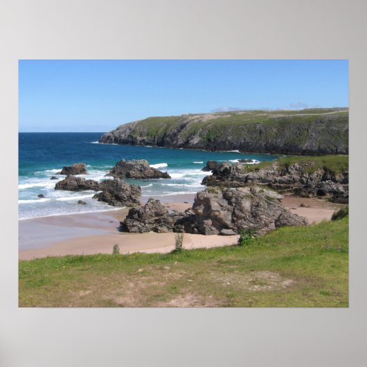 Poster Baie de Sango, Durité, Écosse (Devant)