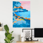 Poster Baie de Tassie - Paysage côtier de Tasmanie (Bureau à domicile)