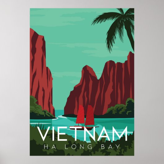 Poster Baie de Vietnam Ha long (Devant)
