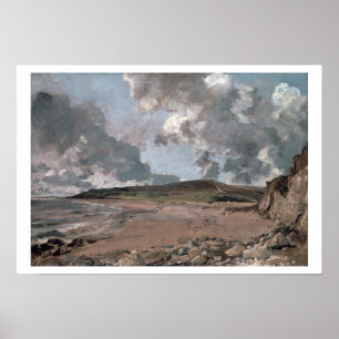 Poster Baie de Weymouth avec Jordan Hill, vers 1816 (huil