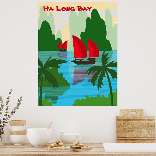 Poster Baie d'Ha Long, Vietnam (Cuisine)