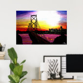 Poster Baie d'Oakland (Bureau à domicile)