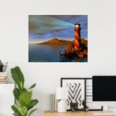 Poster Baie du phare (Bureau à domicile)