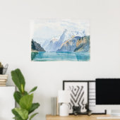 Poster Baie d'Uri de Sargent, Brunnen (Bureau à domicile)