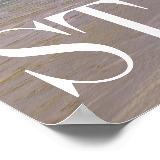 Poster Baie Longue Long Bay Beach, St. Martin (Coin)