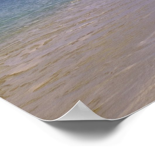 Poster Baie Longue Long Bay Beach, St. Martin, (Coin)