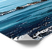 Poster Baie méditerranéenne large mer (Coin)