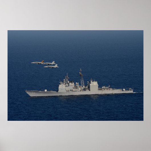 Poster Baie mobile USS (CG 53) (Devant)