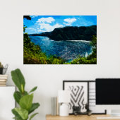 Poster Baie sur la route vers Hana Maui Hawaii Abstrait (Bureau à domicile)