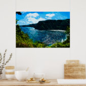 Poster Baie sur la route vers Hana Maui Hawaii Abstrait (Cuisine)