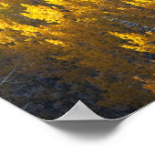 Poster Baies d'arbres en automne et nouvelles (Coin)