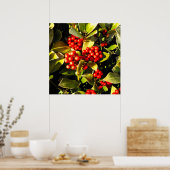 Poster Baies rouges d'hiver à Jersey (Cuisine)