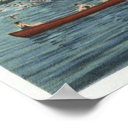 Poster Baignade à Bemus Point Beach et Casino (Coin)