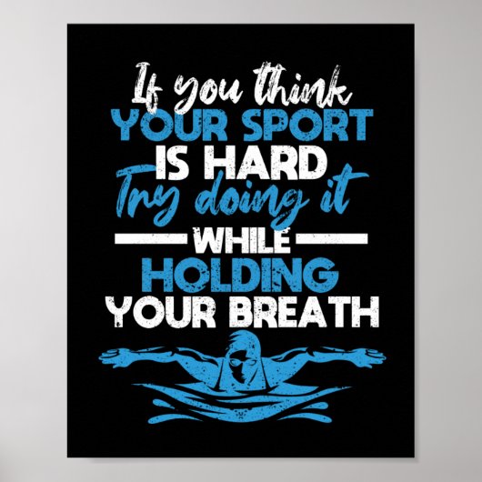 Poster Baignade amusante baignade pratique sportive (Devant)