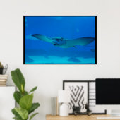 Poster Baignade dans l'eau (Bureau à domicile)