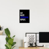 Poster Baignade Et Baigneurs Design Cadeau Été (Bureau à domicile)