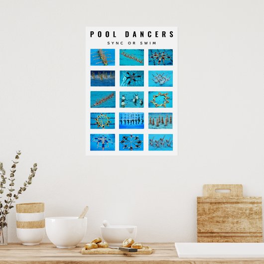 Poster Baignade synchronisée (Cuisine)