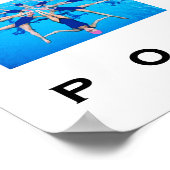 Poster Baignade synchronisée (Coin)