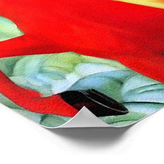 Poster "Baigner le Cheval Rouge" (Coin)