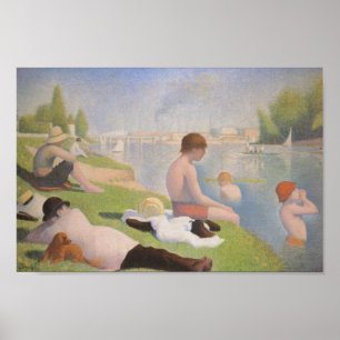 Poster Baigneurs chez Asnieres par Georges Seurat