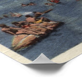 Poster Baigneurs sur la plage de Bathing Cove (Coin)