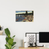 Poster Baigneurs sur la plage de Bathing Cove (Bureau à domicile)