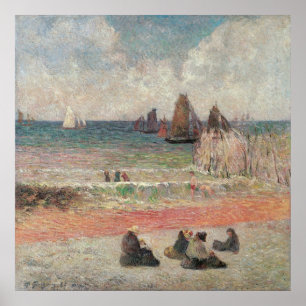 Poster Baigneuses à Dieppe de Paul Gauguin, Art Fin Vinta