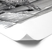 Poster Baignoire avec douche en pieds de griffe antique (Coin)