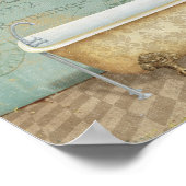 Poster Baignoire vintage Brown (Coin)