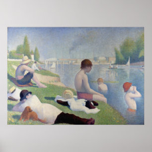 Poster Baignoires à Asnières - Georges Pierre Seurat