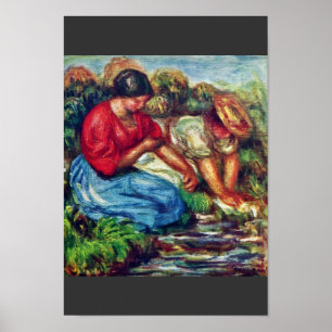 Poster Baignoires De Pierre-Auguste Renoir (Meilleure Qua