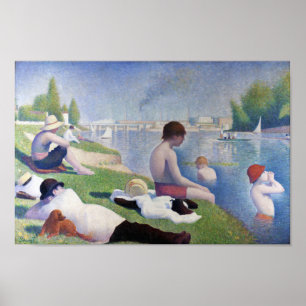 Poster Baignoires en Asnières, Seurat