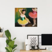 Poster Bailarinas con preciosos colores vivos (Bureau à domicile)