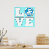 Poster BAIN AMOUR Baignade et plongée Personnalisable (Cuisine)