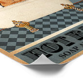 Poster Bain chaud aux cochons de Guinée 25C (Coin)