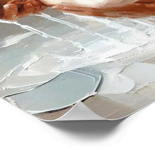 Poster Bain dans l'amour, Art chrétien, Enfants en soins (Coin)