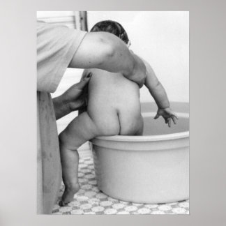 Poster Bain de bébé