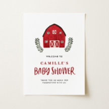 Bain de bébé Ferme de Maison Rustique Rouge Aquare