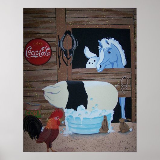 Poster bain de porc (Devant)