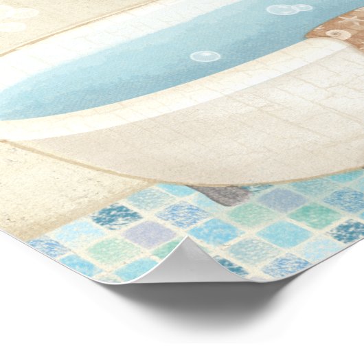 Poster Bain en mosaïque (Coin)