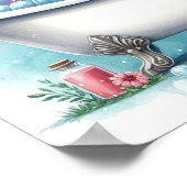 Poster Bain Moussant Vache (Coin)