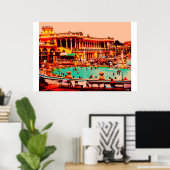 Poster Bains de Budapest (Bureau à domicile)