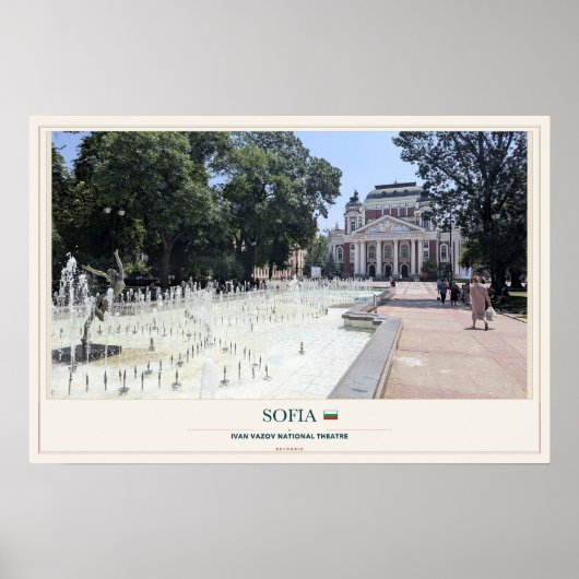 Poster Bains minéraux centraux à Sofia (Devant)