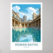 Poster Bains romains Angleterre Imprimer (Devant)