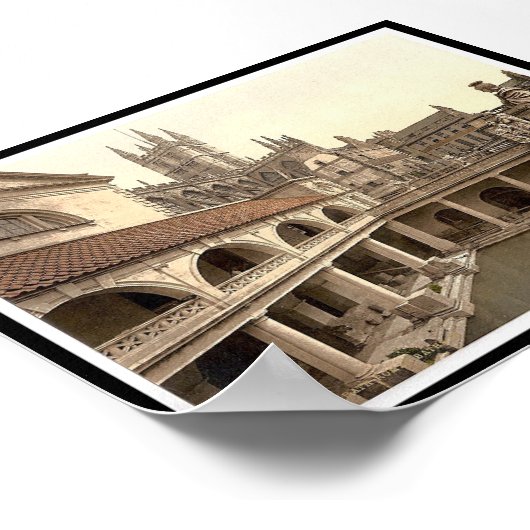 Poster Bains romains et abbaye, Bath, Angleterre (Coin)