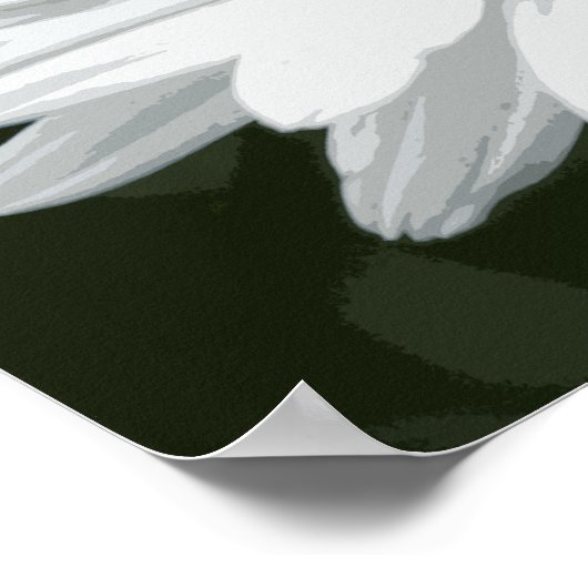 Poster Baise blanche unique (Coin)