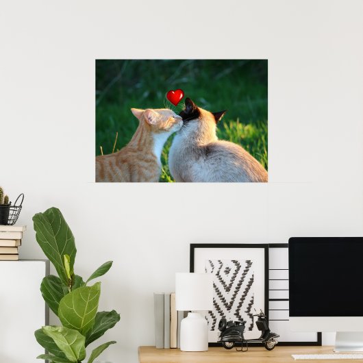 Poster baiser (Bureau à domicile)