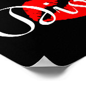 Poster Baiser de diva rouge (Coin)